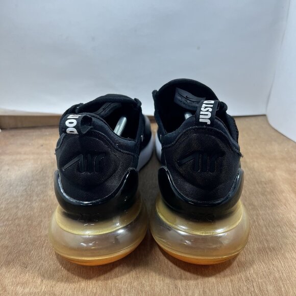 Nike Air Max 270 Men's Size 13 Black White Orange Running Shoes AH8050 014 - Picture 6 of 11
